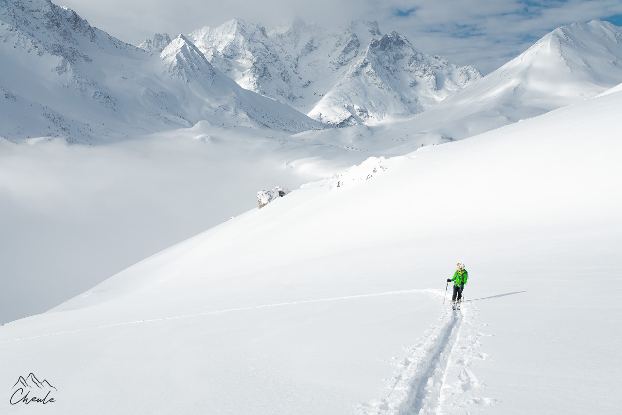©Cheule Photography - Les Alpes et leur or blanc - Ski - Neige - Snow - Col du Lautaret - Hautes Alpes - Ski de randonnée - Poudreuse