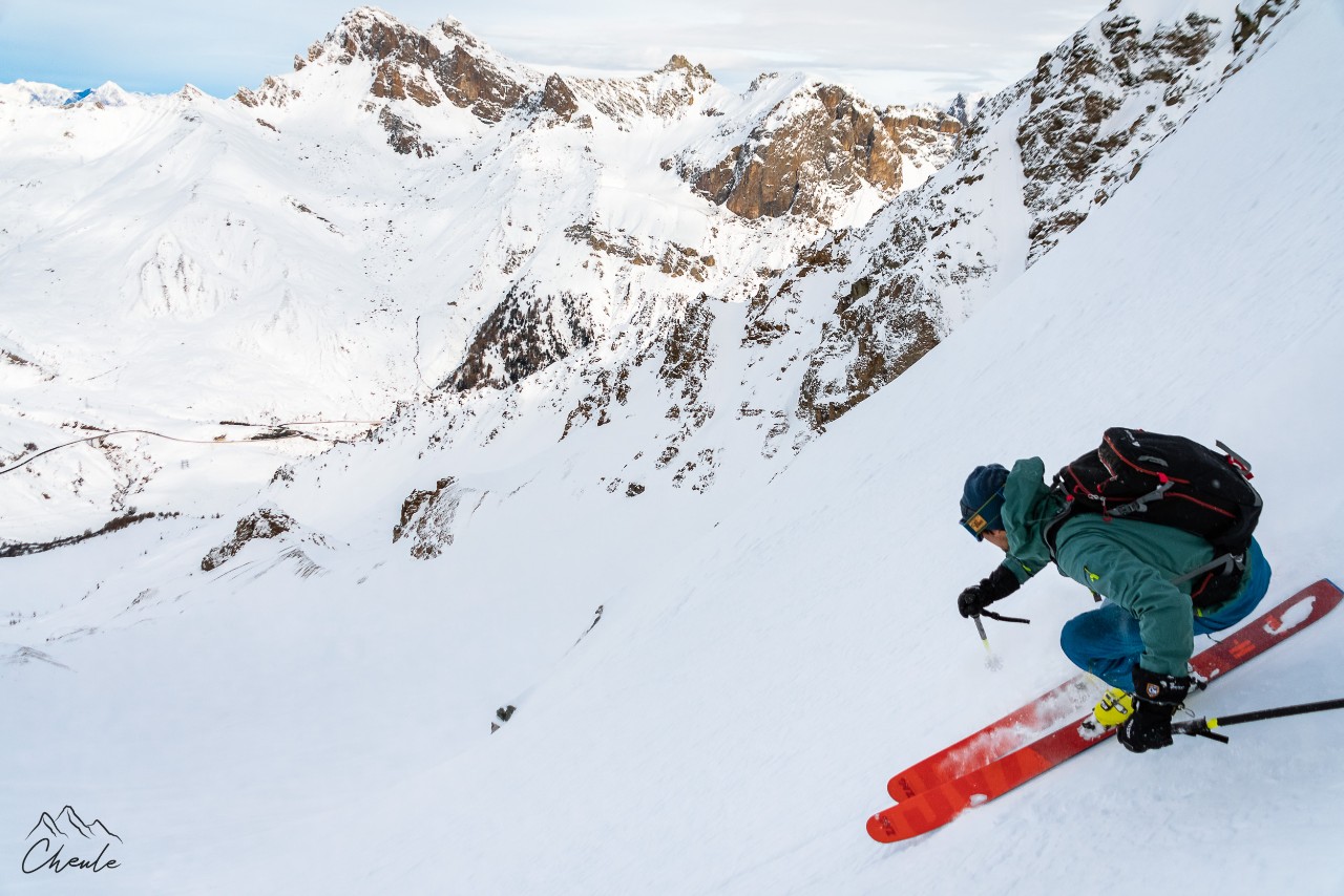 ©Cheule Photography - Les Alpes et leur or blanc - Ski - Freeride - Poudreuse - Combeynot - Maxime Buffet - Neige - Snow - Hautes Alpes - Lautaret