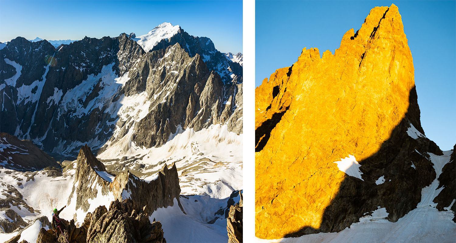 © Cheule Photography - Les Alpes et leur accueil chaleureux - Écrins - Alpinisme - Barre des Écrins - Sunrise - Lever de soleil - Grande Ruine - Ascension - Nuit des Refuges - Cordée - Hautes Al